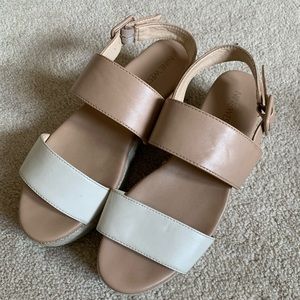 SOLD Nine West Leather Espadrille Sandals